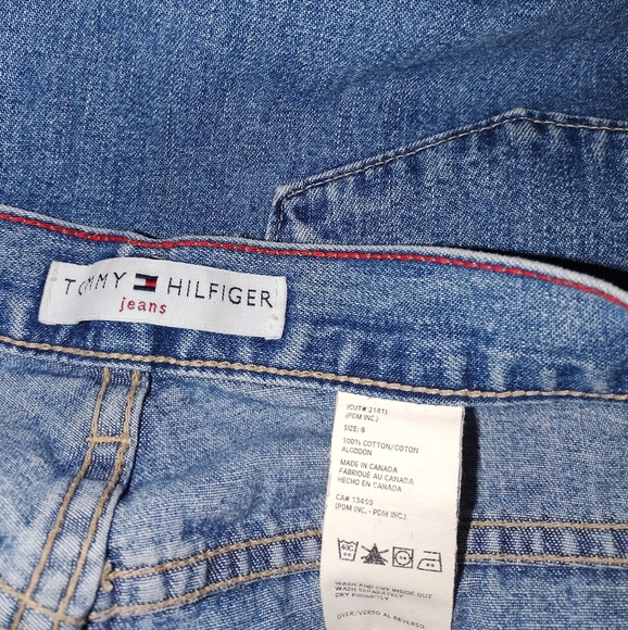(6) Tommy Hilfiger Eagle Back Pocket Low Rider Flare Jeans - Picture 9 of 12